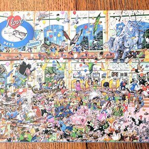 Gibsons I Love Pets 1000pc jigsaw puzzle by Mike Jupp